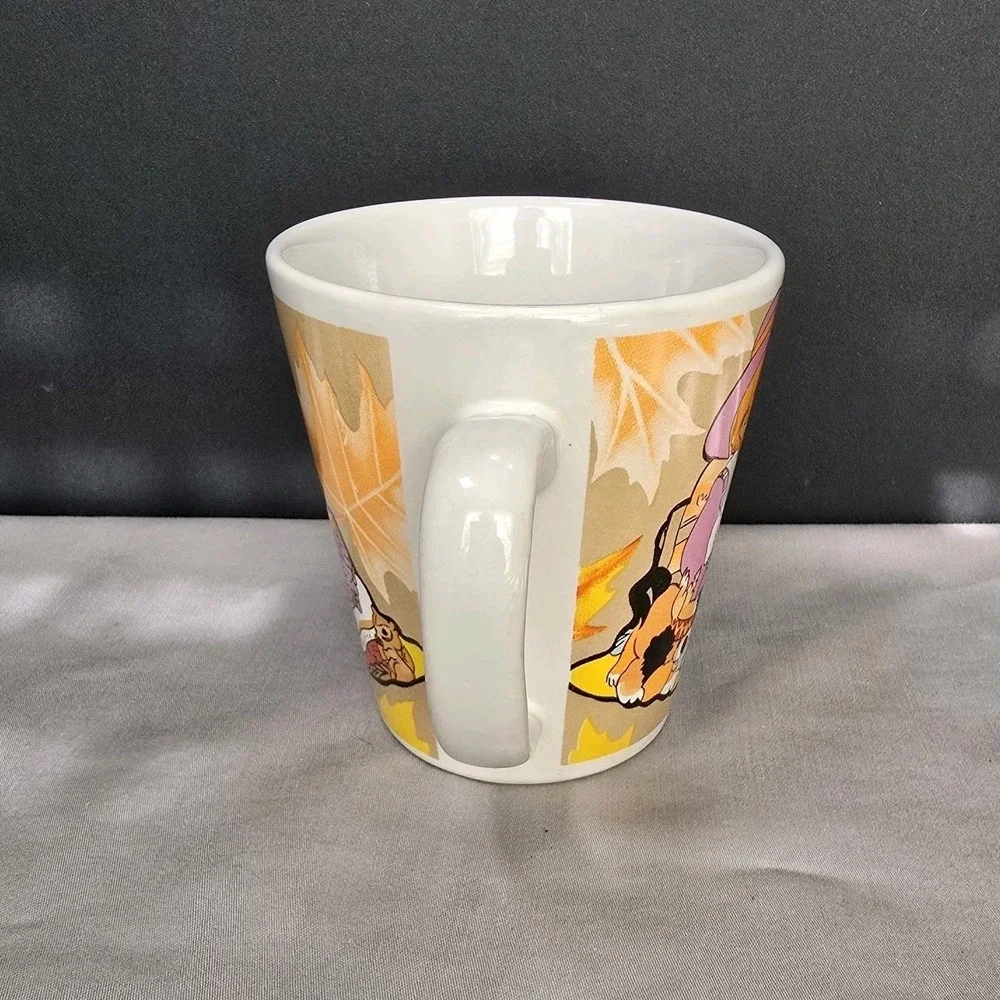 Maple Leaves & Children Coffee Mug 1999 Cozy Compy Cottage Core 70s - Picture 3 of 7